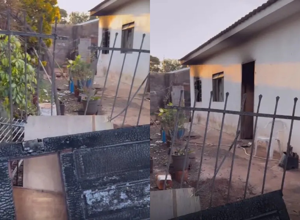 Homem de 57 anos morre carbonizado em incêndio em residência na Vila Esperança, em Maringá