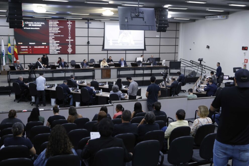 Câmara de Maringá aprovou 224 leis em 2025; Veja quais vereadores tiveram mais projetos aprovados