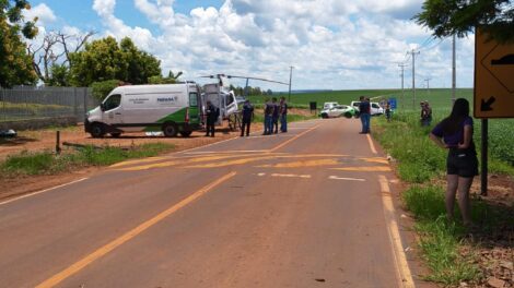 Jovem socorrido de helicóptero após acidente na região não resiste e morre em Maringá