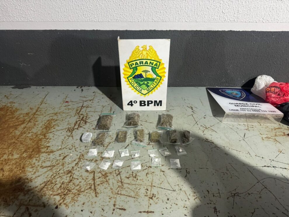 Atendimento por violência doméstica termina com prisão por tráfico de drogas em Maringá