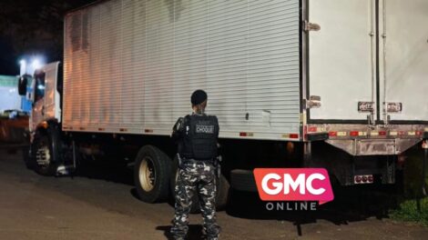 Caminhão roubado em Santa Catarina é encontrado escondido em madeireira de Maringá