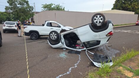 Capotamento no Jardim América em Maringá