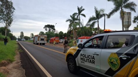 Motociclista perde o controle da direção e acaba socorrido pelo helicóptero do Samu na região