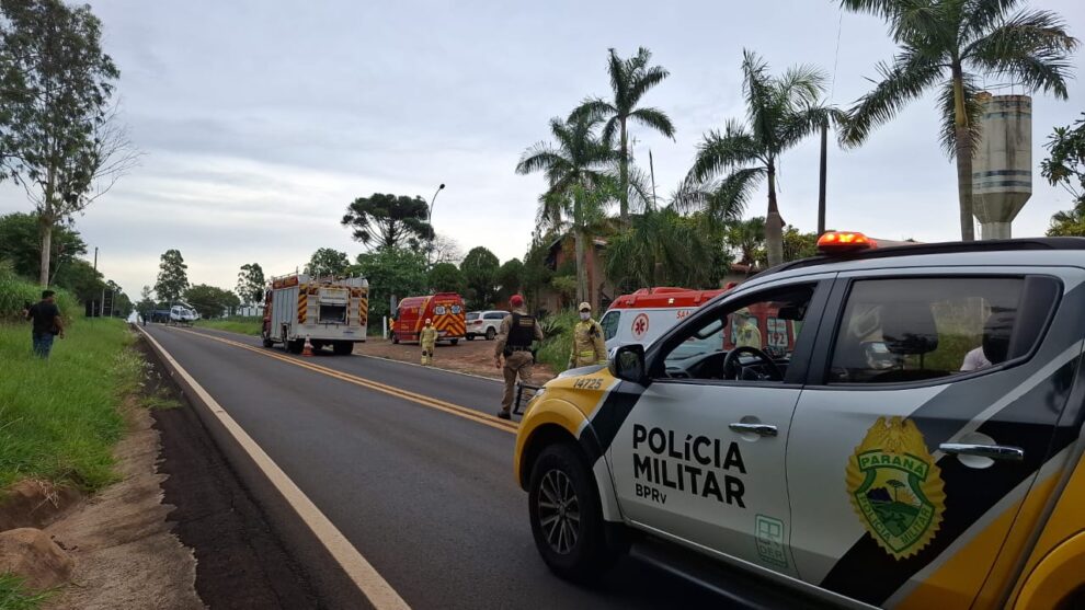 Motociclista perde o controle da direção e acaba socorrido pelo helicóptero do Samu na região