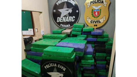 PCPR apreende 2,5 toneladas de droga em área rural de Itaipulândia