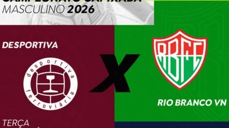 TV Brasil exibe jogo entre Desportiva Ferroviária e Rio Branco