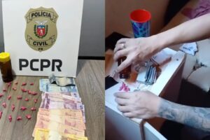 Vídeo mostra desespero de mãe após prisão do filho por tráfico de drogas na região