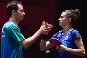 Calderano e Bruna Takahashi vão à semi de duplas do Smash de Singapura