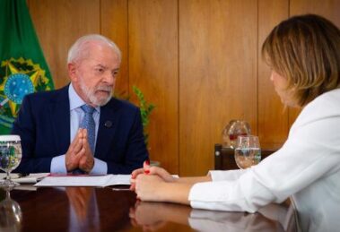 Presidente Lula em entrevista à imprensa