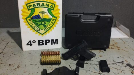 Motorista de carro de luxo é preso com pistola 9mm ao sair de boate de entretenimento adulto em Maringá