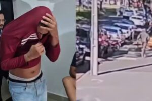Autor de duplo homicídio em barbearia de Maringá se apresenta à polícia e revela motivação do crime; vídeo