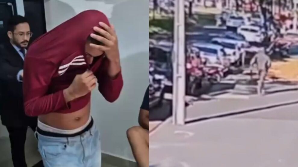 Autor de duplo homicídio em barbearia de Maringá se apresenta à polícia e revela motivação do crime; vídeo