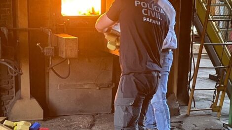 Polícia incinera mais de uma tonelada de drogas em Campo Mourão