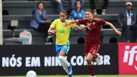 Seleção feminina perde de 2 a 1 para Venezuela em amistoso