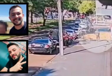 criminosos foram registrados por câmera de segurança