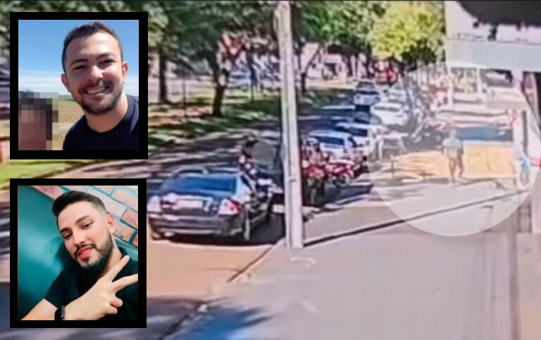 criminosos foram registrados por câmera de segurança