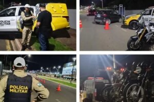 Operação em avenida de bares de Maringá remove 12 veículos durante fiscalização de trânsito