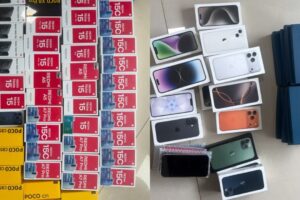 Denúncia anônima leva PF a apreender cerca de 80 celulares e canetas emagrecedoras irregulares no centro de Maringá; vídeo