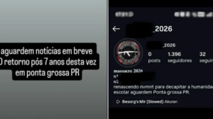 Filho de traficante é preso por fazer ameaças de massacres em escolas no Paraná