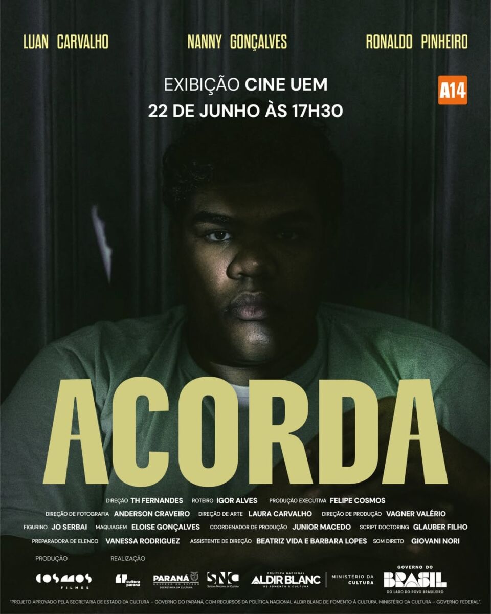 Filme maringaense “Acorda” estreia no Cine UEM com bate-papo após sessão