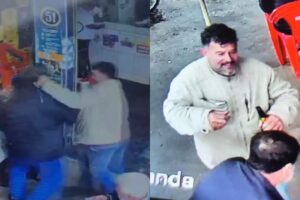 Foragido por matar ex-agente prisional a facadas em bar de Maringá tem foto divulgada pela polícia; câmeras registraram o crime