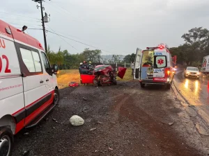 Jovem morre após grave colisão na BR-369 entre Jandaia do Sul e São José
