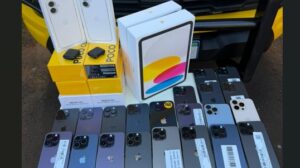 PRE apreende celulares escondidos na cadeirinha de criança em Maringá