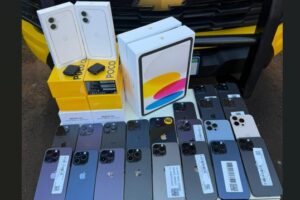 PRE apreende celulares escondidos na cadeirinha de criança em Maringá