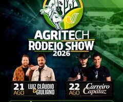 Agritech Rodeio Show Jandaia 2026: evento amplia programação e une tecnologia, agronegócio, cultura e grandes shows