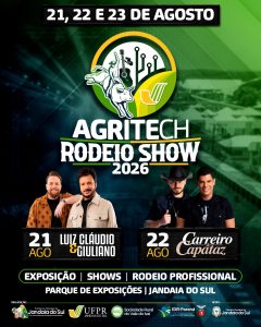 Agritech Rodeio Show Jandaia 2026: evento amplia programação e une tecnologia, agronegócio, cultura e grandes shows
