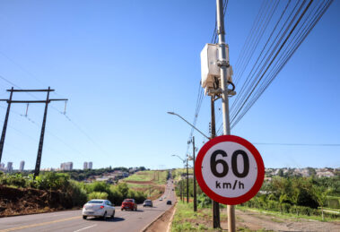 Dez radares concentram mais de 120 mil infrações em Maringá