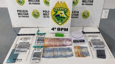 Duas adolescentes são apreendidas com cocaína e balança de precisão no Conjunto Requião, em Maringá