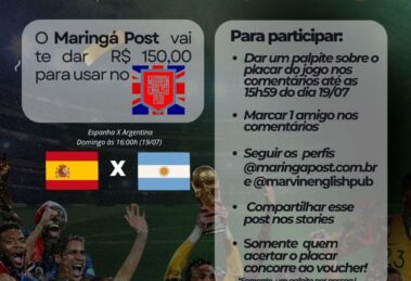 Ninguém acertou: sorteio do Maringá Post termina sem vencedores na final da Copa do Mundo