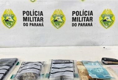 Polícia Militar prende homem por tráfico de drogas no Parque Hortência em Maringá