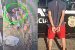 homem pega bolsa com dinheiro