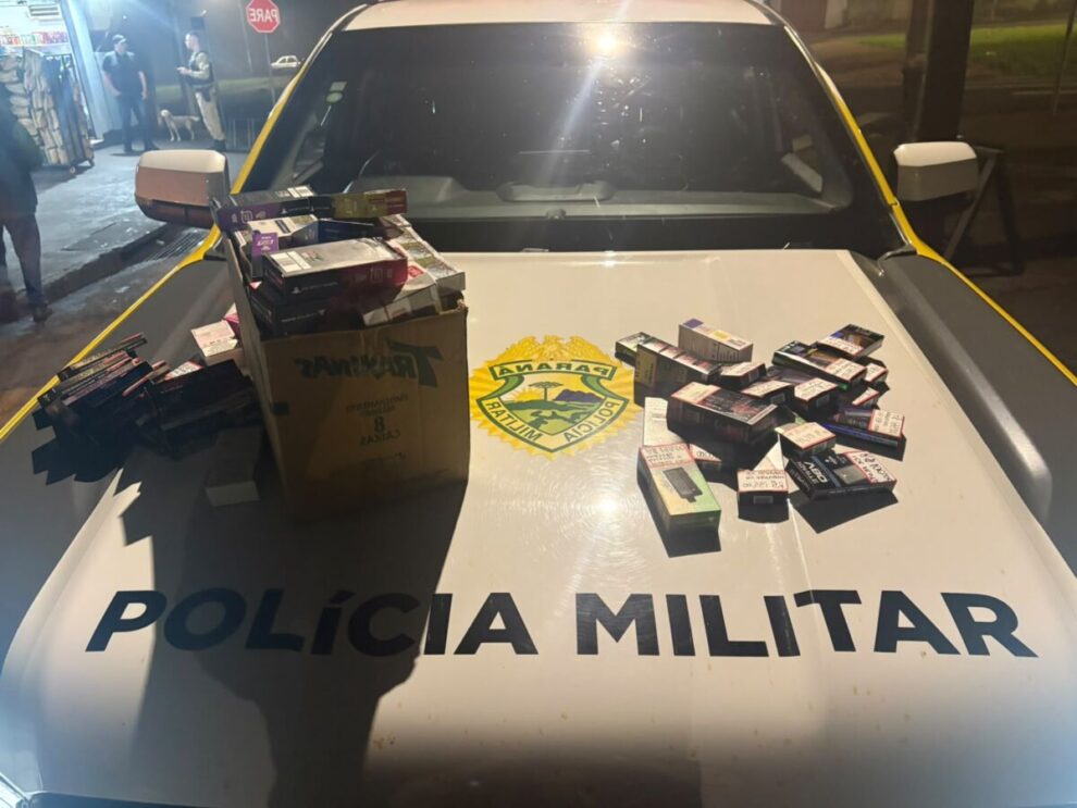Ação da PM e órgãos municipais apreende R$ 6 mil em objetos ilícitos em Mandaguari