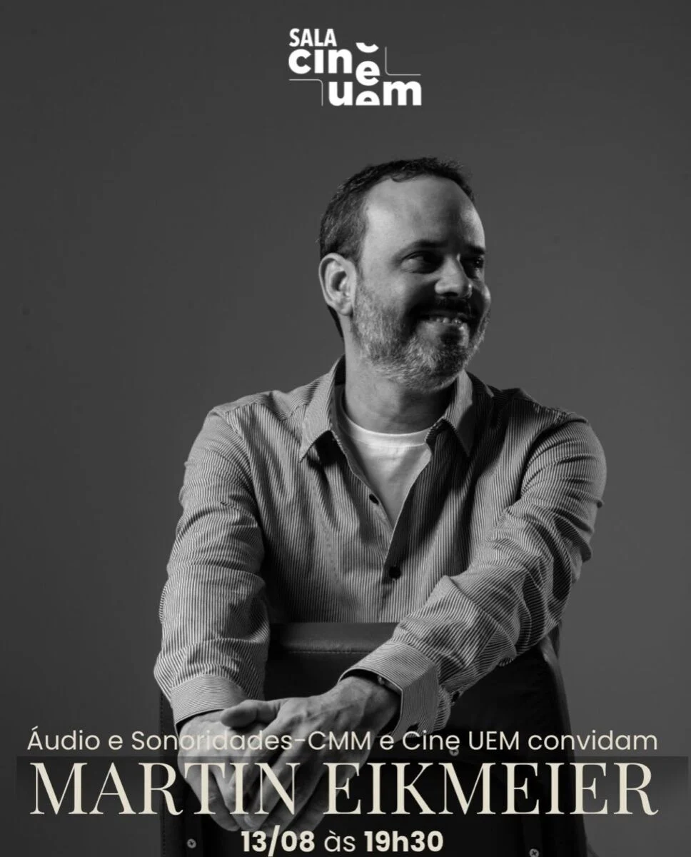Cine UEM recebe aula aberta com pesquisador de música e cinema Martin Eikmeier