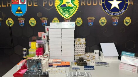 Duas pessoas são presas transportando mais de R$ 500 mil em mounjaro e anabolizantes contrabandeados na região de Maringá