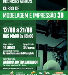 Jandaia do Sul abre inscrições para cinco cursos gratuitos de qualificação profissional