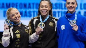 Lorrane Oliveira e Caio Souza são ouro no Brasileiro de Ginástica
