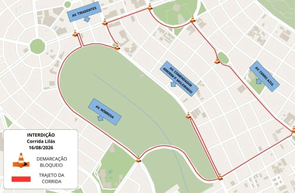 Maringá recebe 1ª Corrida Lilás neste domingo com interdições no centro