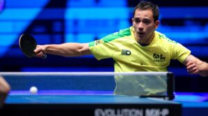 Após 2 vitórias, Calderano encara alemão nesta quinta no China Smash