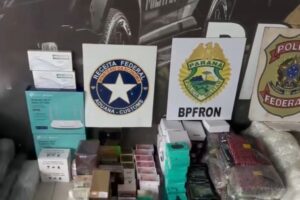 Dois homens são presos na região com R$ 144 mil em produtos do Paraguai