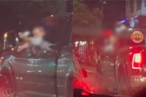 Vídeo mostra motorista sacando arma e apontando para outro condutor durante briga de trânsito em Maringá