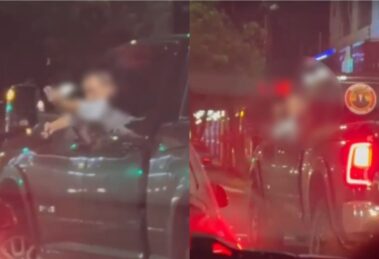 Vídeo mostra motorista sacando arma e apontando para outro condutor durante briga de trânsito em Maringá