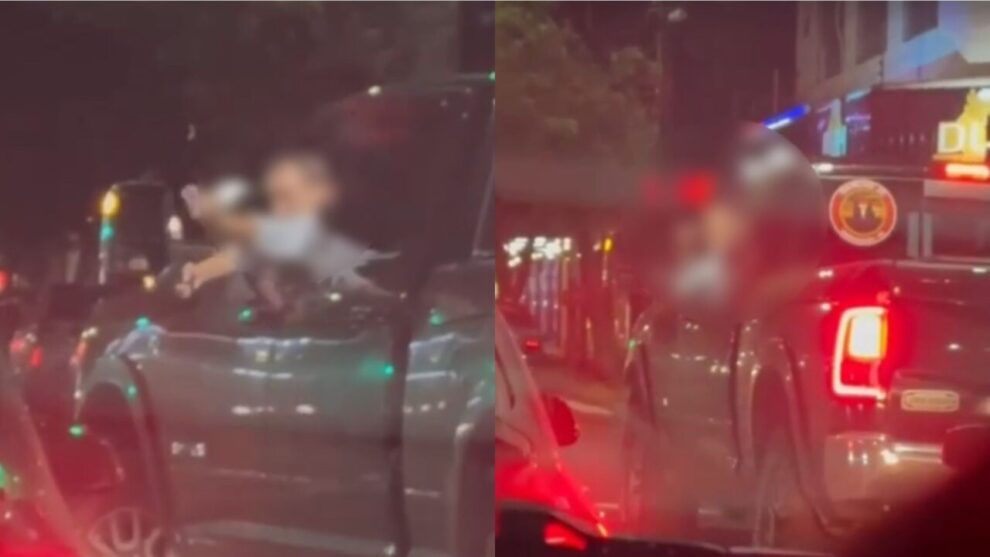 Vídeo mostra motorista sacando arma e apontando para outro condutor durante briga de trânsito em Maringá